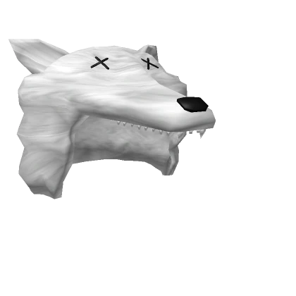 White Wolf Hat Hood Halloween