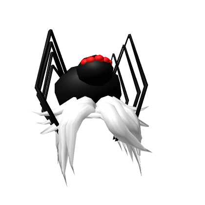 Short Spiky White Hair Large Spider Friend Anime