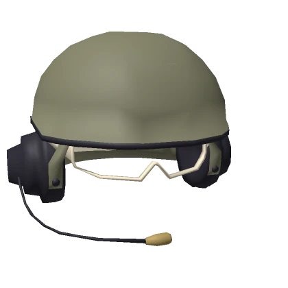 Marine Navy Army Helmet Headphones Mic Visor Sand