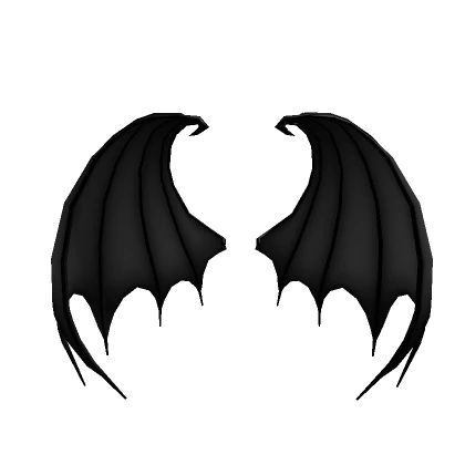 Huge Vampire Wings Black