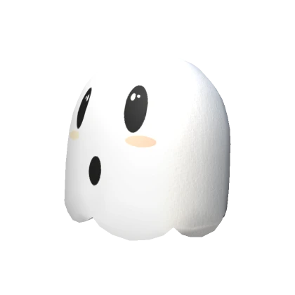 Chibi Ghost Scalloped Beanie