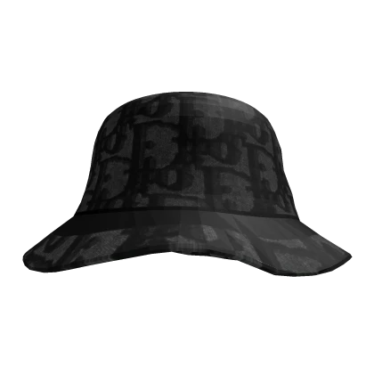 Black Dior Bucket Hat
