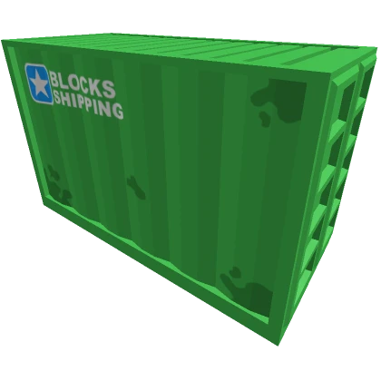 Green Shipping Container.