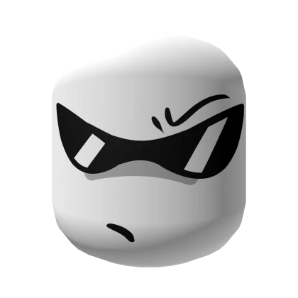 Angry Sunglasses Cool Badass Goober Face [White]
