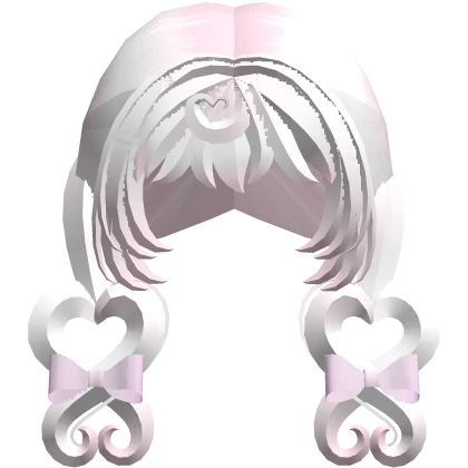 Kawaii Fairy Blonde Heart Pigtails