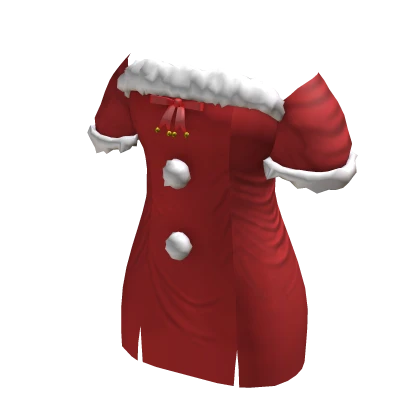 cute red santa winter christmas dress