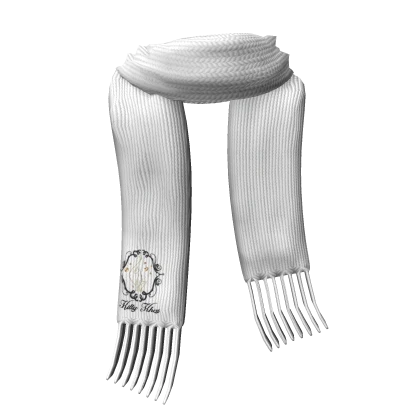 Vintage Designer Scarf | White