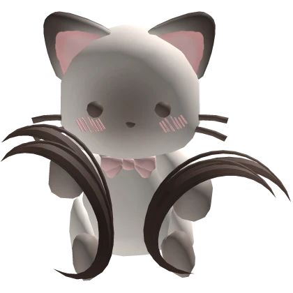 Siamese Cat On Head Brown