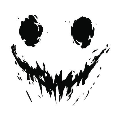 Scary Black Demon Smile [ face Mask ]