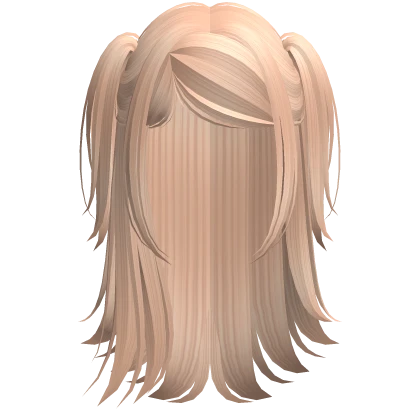 Blonde Emo Half Up Side Pigtails Ponytail Vamp