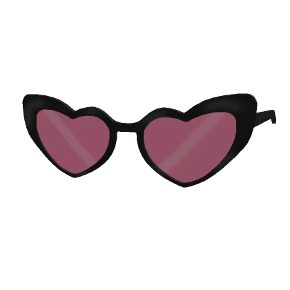 Y2K Black Heart Sunglasses