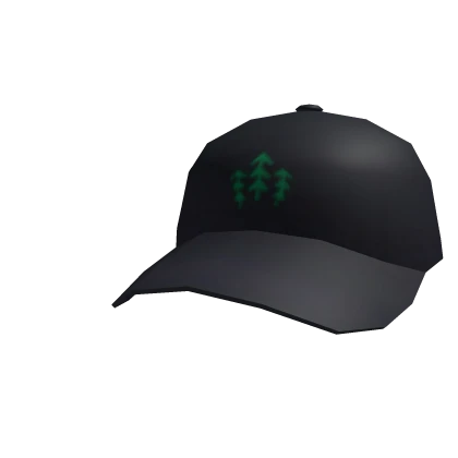 Black Tree Motif Cap