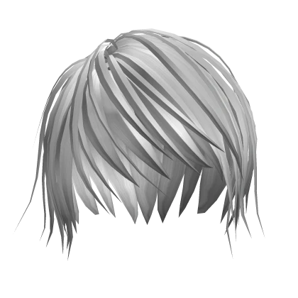 Silver Messy Long Anime Hair 8.0