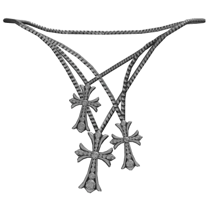 Chrome Cross Chain Stacked 1.0