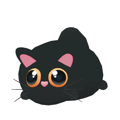 Cartoony Black Cute Cat Pet [ Christmas ]