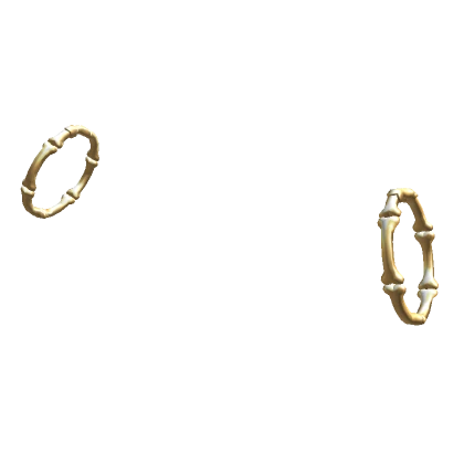 Gold Bone Hoop Earrings