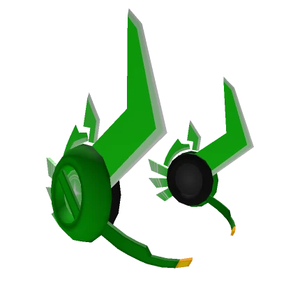 Horn-Blade Headphones [Green]