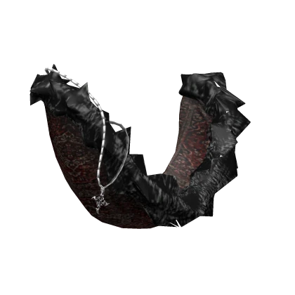 ☆ grunge fur y2k vintage hood in blood rug