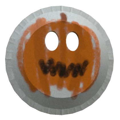 Pumpkin Paper Plate Mask