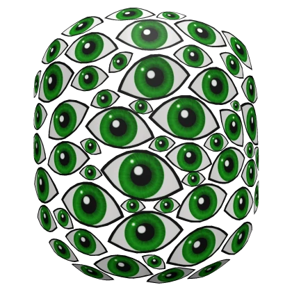 👀 Scary Eyes Face Mask (3D)