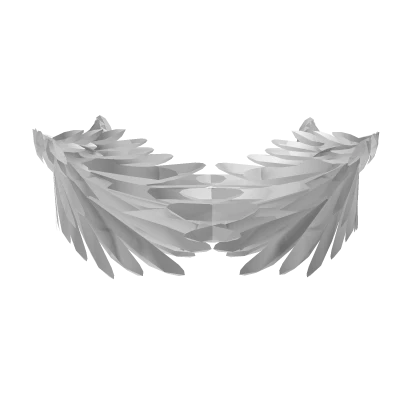 White Angelic Angel Wings On Chest 1.0