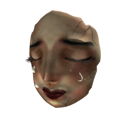 Weeping Lady Porcelain Mask