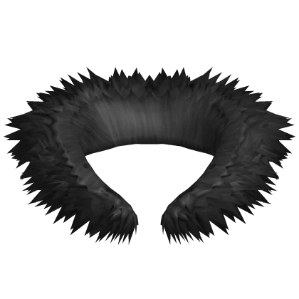 3.0 Realistic Y2K Neck Fur Collar Black