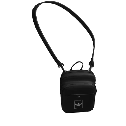 adidas Preppy Black Trefoil Crossbody Bag