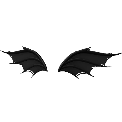 Damaged Bat Wings (Black)