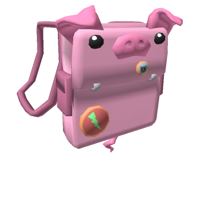 Pink Pig Piggy Backpack Bag Nature Stickers Piggie