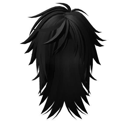Punk Rockstar Emo Hair (Black)