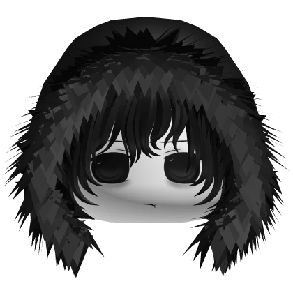 side eye moe hair w hood black