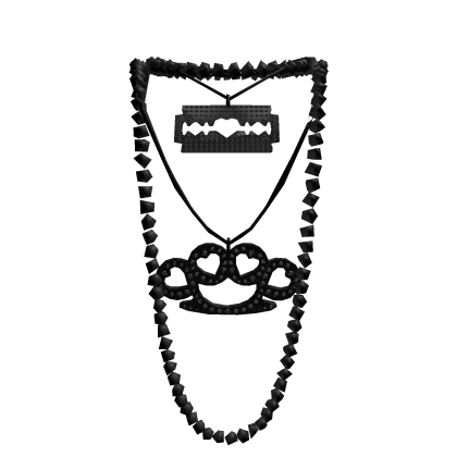 Grey Messy Layered Scene Necklace