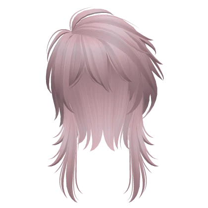 messy vkei anime hair (light pink)