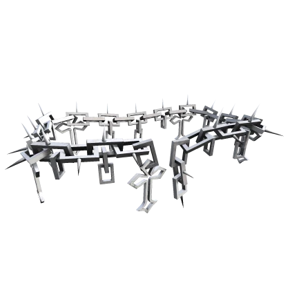 Silver Goth Spiked Waist Chains