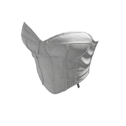 White Silk Crop Designer Corset 🫐