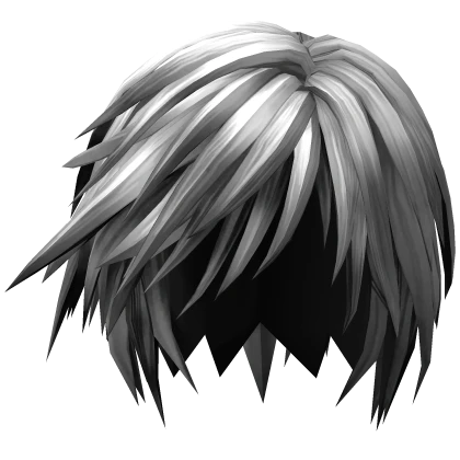 White Emo Boy Hair