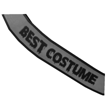 Best Costume Sash 👻 (1.0 Gray)