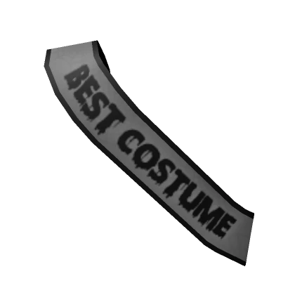 Best Costume Sash 👻 (3.0 Gray)