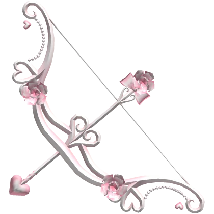 Pink and White Cupid's Bow and Arrow