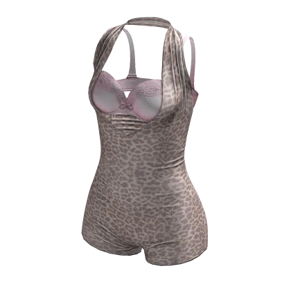 ☆ Runway Lace & Leopard Bodysuit