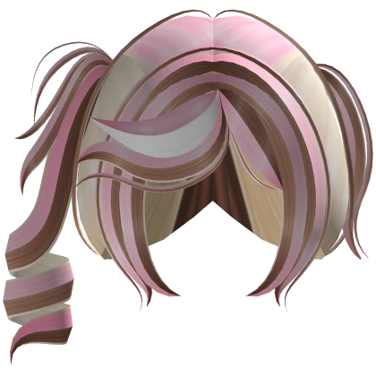 ᜊ ꒰ crimson's cute curly side ponytail hair 🍨