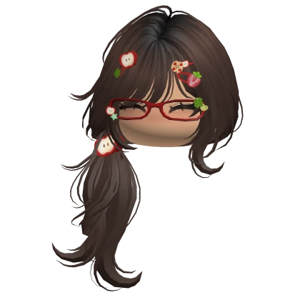 Brown Mori Kei Igari Hair w/ Cute Blush Face