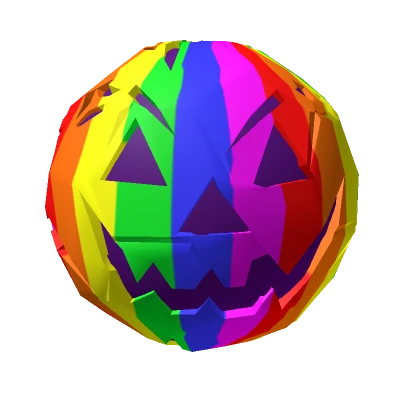 Multi Color Pumpkin Ball Expressions Helmet Candy