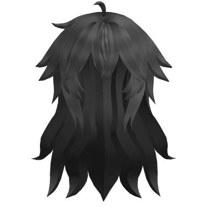 Messy Long Hair - Gray