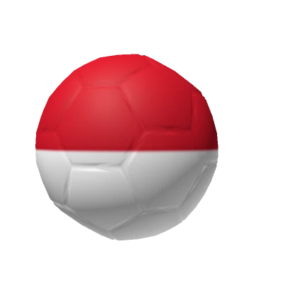 Indonesia Flag Soccer Ball Head Helmet