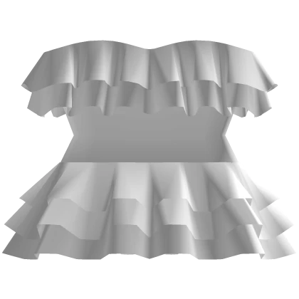 1.0 Cute Ruffled Dress White