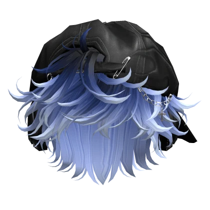 Galaxy Messy Hair w/ Y2K Distressed Hat Headphones