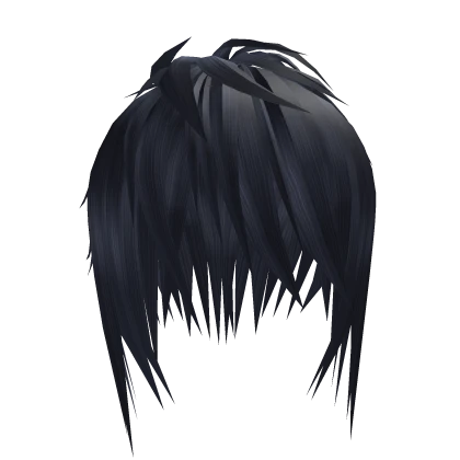 Blue Unkept Emo Vkei Anime Hairstyle