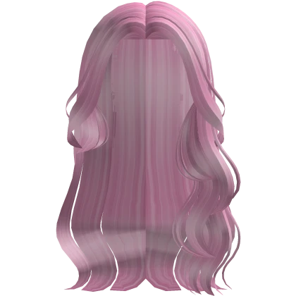 Pink Long Glamorous Wavy Hair
